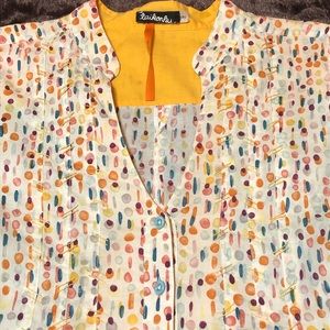 Anthropologie taikonku Sugar Rush top sz 14